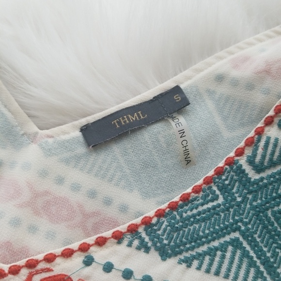 Anthropologie THML 100% Cotton Top Blouse - Picture 5 of 8